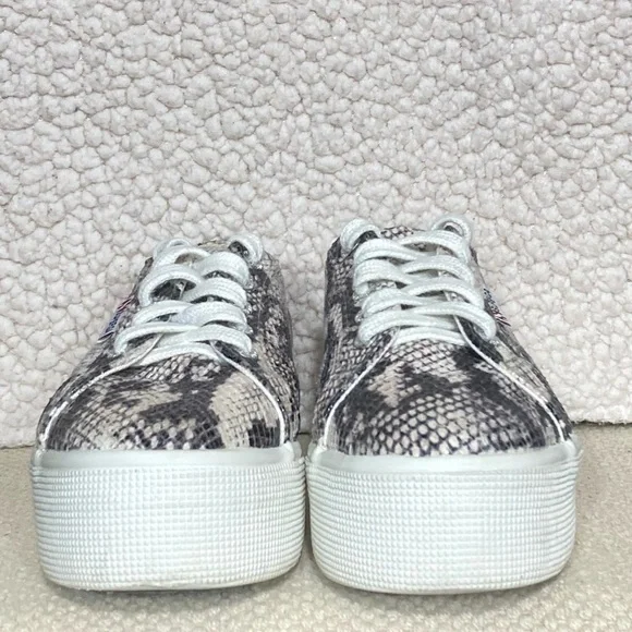 Superga Unisex Snake Print Platform Sneakers Shoes Size US Men's 5 & Womens 6.5 - Picture 3 of 11